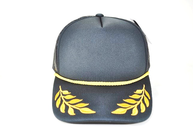 PB-306 5PANEL SPONGE BAY LEAF - BLACK